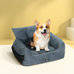 i.Pet Dog Car Seat Booster Cover Pet Bed Portable Waterproof Belt Non Slip Travel Pet Care > Dog Supplies PET-COVER-50X55-GR Online Furniture