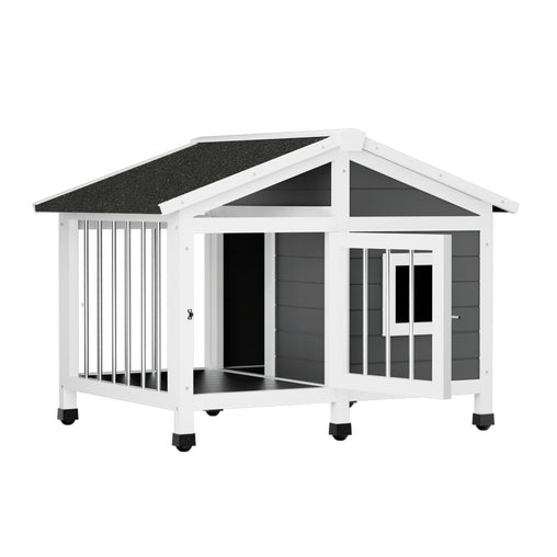 i.Pet Dog Kennel House Large Wooden Outdoor Pet Kennels Indoor Puppy Cabin Home Pet Care > Dog Supplies PET-GT-DH72-GR Online Furniture