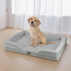 i.Pet Pet Bed Dog Calming Soft Cushion Egg Crate Large Sofa Removable Washable Pet Care > Dog Supplies > Dog Beds PET-BED-XL100-GR Online Furniture