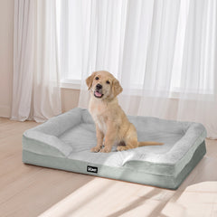 i.Pet Pet Bed Dog Calming Soft Cushion Egg Crate Large Sofa Washable Removable Pet Care > Dog Supplies > Dog Beds PET-BED-L85-GR Online Furniture