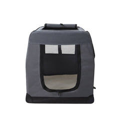 i.Pet Pet Carrier Soft Crate Dog Cat Travel 82x58CM Portable Foldable Car XL Pet Care > Cat Supplies > Cat Carriers & Crates PET-CARRIER-XL-GR Online Furniture