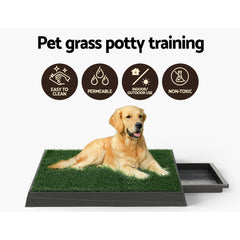 i.Pet Pet Training Pad Dog Potty Toilet Large Loo Portable With Tray Grass Mat Pet Care > Dog Supplies > Dog Training Aids PET-PAD-GRASSX1 Online Furniture