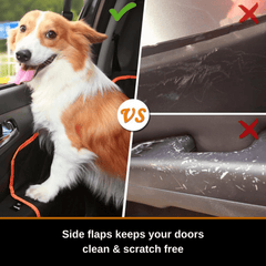 iBuddy Dog Seat Cover Car Hammock w/ Mesh Window & Dog Seat Belt Pet Care > Dog Supplies V568-IB-P00027-SB Online Furniture