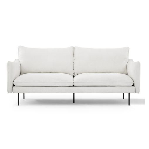 Jasmine Boucle 3 Seater Sofa Furniture > Living Room V80-JSP-SOFA-3S-CWHT Online Furniture