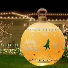 Jingle Jollys Christmas Inflatable Ball 60cm Led Illuminated Xmas Decoration Occasions > Christmas > Christmas Decorations XMAS-INF-BAUBLE-MERRY-GOLD Online Furniture