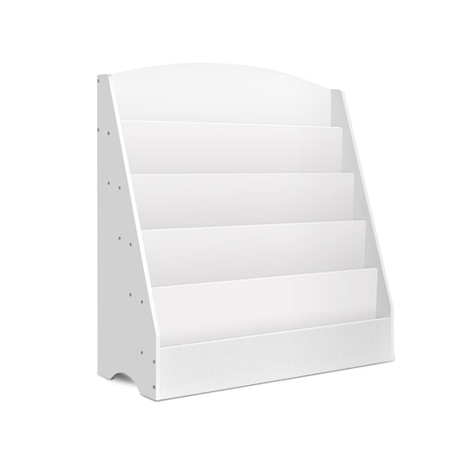 Keezi 5 Tiers Kids Bookshelf Magazine Shelf Organiser Bookcase Display Rack White Baby & Kids > Kid's Furniture FURNI-E-BOOK-UBER-WH Online Furniture