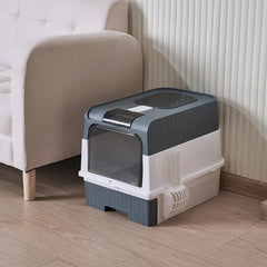 Large Enclosed Cat Litter Box with Drawer and Scoop - Odor Control, Removable Tray, Easy Clean Design Pet Care > Cat Supplies > Cat Furniture V888-ELOSUNG10170 Online Furniture