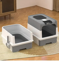 Large Enclosed Cat Litter Box with Drawer and Scoop - Odor Control, Removable Tray, Easy Clean Design Pet Care > Cat Supplies > Cat Furniture V888-ELOSUNG10170 Online Furniture