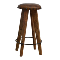 LEATHER MUSHROOM STOOL Furniture > Bar Stools & Chairs > Arm Chairs & Recliners V742-M11068 Online Furniture