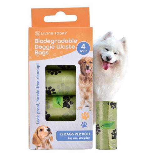 LIVINGTODAY 60 Biodegradable Unscented Pet Dog Poop Waste Bags Pet Care > Cleaning & Maintenance > Pet Cleaning Supplies V915-ZP0111 Online Furniture