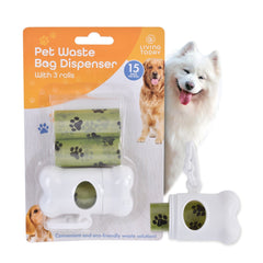 LIVINGTODAY Pet Dog Poop Dispenser and 45 Biodegradable Unscented Waste Bags Pet Care > Cleaning & Maintenance > Pet Cleaning Supplies V915-ZP0114 Online Furniture