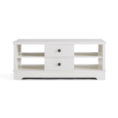 Margaux White Coastal Style Coffee Table with Drawers Furniture > Living Room V80-CCO-CT122-WHT Online Furniture