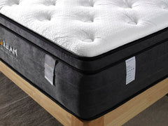 Eurotop Mattress 5 Zone Pocket Spring Latex Foam 34cm - Queen - Furniture Ozily