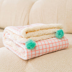 Multi-Use Pet Blanket -Soft Cushion, Blanket, and Pillow for Cats and Small Dogs, Pink XL100*78CM Pet Care > Cat Supplies > Cat Furniture V888-ELOSUNG10428 Online Furniture