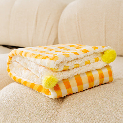 Multi-Use Pet Blanket -Soft Cushion, Blanket, and Pillow for Cats and Small Dogs, Yellow XL100*78CM Pet Care > Cat Supplies > Cat Furniture V888-ELOSUNG10426 Online Furniture