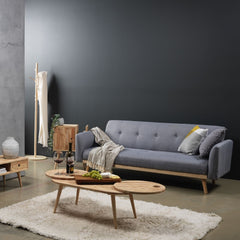 Nicholas 3-Seater Light Grey Foldable Sofa Bed Furniture > Living Room V80-NKO-19284-LGY Online Furniture