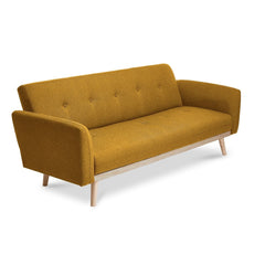 Nicholas 3-Seater Yellow Foldable Sofa Bed Furniture > Sofas V80-NKO-19284-YLW Online Furniture