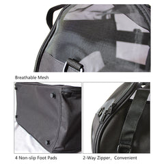 Ondoing Black Portable Pet Carrier Tote Travel Bag Kennel Soft Dog Crate Cage Outdoor Pet Care > Cat Supplies V587-6954739806249 Online Furniture