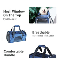 Ondoing Portable Pet Carrier Tote Travel Bag Kennel Soft Dog Crate Cage Indoor Outdoor Pet Care > Dog Supplies V587-6954739806232 Online Furniture