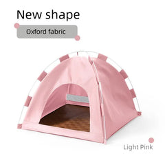 Outdoor Cat House,Pet Tent -Windproof and Dustproof Shelter for Small Pets, Pink, Size: M  40*40*37cm Pet Care > Cat Supplies > Cat Furniture V888-ELOSUNG10472 Online Furniture