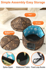 Outdoor Waterproof Cat House - Insulated, Weatherproof, Warm Shelter for Cats, Ideal for Winter Protection, Size: L 45*41cm Pet Care > Cat Supplies > Cat Furniture V888-ELOSUNG10208 Online Furniture