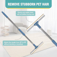 Pet Hair Remover Floor Squeegee with Extendable Handle ,Effective Fur and Hair Sweeper for Hard Floors Pet Care > Cleaning & Maintenance > Pet Cleaning Supplies V888-ELOSUNG10438 Online Furniture