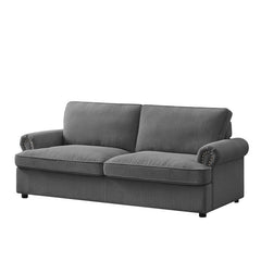 PHEBE 3 Seater Sofa bed with Separate Foam Mattress- Corduroy Dark grey Furniture > Sofas V606-FURNI-SOF-T502-PHEB-DG Online Furniture