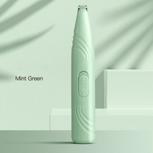 Portable Pet Hair Trimmer in Mint Green with Precision Blade and Ergonomic Design Pet Care > Cleaning & Maintenance > Pet Grooming Supplies V888-ELOSUNG10116 Online Furniture