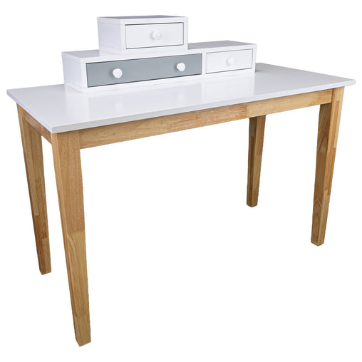 Reader Kids Children Study Computer Desk 120cm Table Rubber Wood - Grey Furniture > Office V315-VH-ROXA-07 Online Furniture