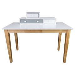 Reader Kids Children Study Computer Desk 120cm Table Rubber Wood - Grey Furniture > Office V315-VH-ROXA-07 Online Furniture