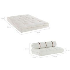 Rio Roll-up Sofa Bed Furniture > Sofas V80-RLIE-BUSB-WHT Online Furniture