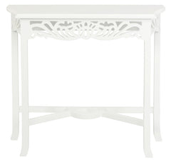 Sierra Carved Sofa Table (White) Furniture > Bar Stools & Chairs > Arm Chairs & Recliners V199-ST000CVWH Online Furniture