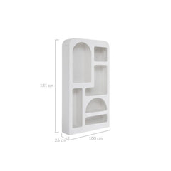 Sora Display Cabinet Furniture > Living Room V80-SRT-DS100-WHT Online Furniture