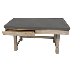 Stony 140cm Computer Writing Desk with Concrete Top - Grey Furniture > Office V315-V-CHAR-033 Online Furniture