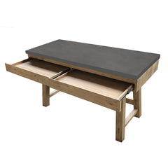 Stony 140cm Computer Writing Desk with Concrete Top - Grey Furniture > Office V315-V-CHAR-033 Online Furniture