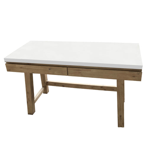 Stony 140cm Computer Writing Desk with Concrete Top - White Furniture > Office V315-V-CHAR-034 Online Furniture