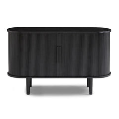 Tate Black Column Wooden Sideboard Table Furniture > Living Room V80-TATE-SB-BLACK Online Furniture