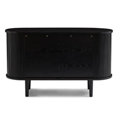 Tate Black Column Wooden Sideboard Table Furniture > Living Room V80-TATE-SB-BLACK Online Furniture