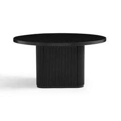 Tate Black Round Column Coffee Table Furniture > Living Room V80-TATE-CT-BLACK Online Furniture