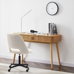 Tate Column Desk in Natural Furniture > Office V80-TATE-D120-OAK Online Furniture