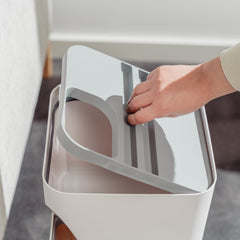 The set of 18L+12L Stackable Plastic Kitchen Trash Bin Household Classification Storage Box Pet Care > Cat Supplies > Cat Litter V915-HO0243+HO0242 Online Furniture