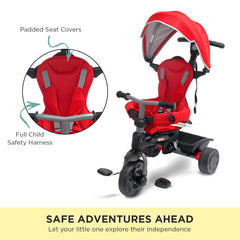 Veebee Explorer 3-stage Kids Trike With Canopy - Red Baby & Kids > Stroller V240-T0090 Online Furniture