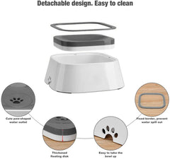 YES4PETS 1 x Medium Pet No Spill Feeder Bowl Dog Cat Puppy slow food Interactive Dish Dispenser Pet Care > Dog Supplies V278-1-X-KLW-07-NOSPILLBOWL-GR Online Furniture