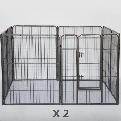 YES4PETS 16 Panels 100 cm Heavy Duty Pet Dog Cat Puppy Rabbit Exercise Playpen Fence Pet Care > Dog Supplies > Dog Playpens & Gates V278-2-X-HPL100 Online Furniture