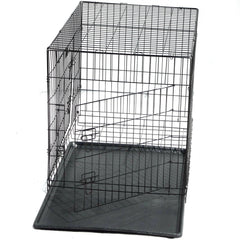 YES4PETS 30' Collapsible Metal Dog Rabbit Crate Cage Cat Carrier With Divider Pet Care > Dog Supplies V278-CR30WDIVIDER Online Furniture