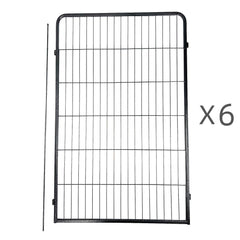 YES4PETS 6 Panel 120 cm Heavy Duty Pet Dog Cat Rabbit Playpen Fence Pet Care > Dog Supplies > Dog Playpens & Gates V278-HPL120-6-A Online Furniture