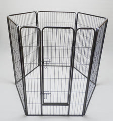 YES4PETS 6 Panel 120 cm Heavy Duty Pet Dog Cat Rabbit Playpen Fence Pet Care > Dog Supplies > Dog Playpens & Gates V278-HPL120-6-B-DOOR Online Furniture