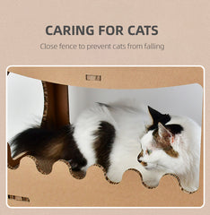 YES4PETS Cat Cardboard House Tower Condo Scratcher Pet Post Furniture Double Storey Pet Care > Cat Supplies V278-FH-0001-CARBORD-HOUSE Online Furniture