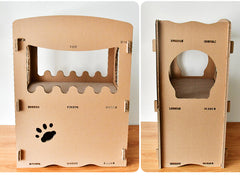 YES4PETS Cat Cardboard House Tower Condo Scratcher Pet Post Furniture Double Storey Pet Care > Cat Supplies V278-FH-0001-CARBORD-HOUSE Online Furniture