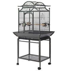 YES4PETS Large Bird Budgie Cage Parrot Aviary Carrier With Stand & Wheel Pet Care > Bird > Bird Cages & Stands V278-B023 Online Furniture